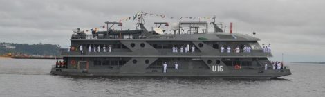 Navio hospital da Marinha inicia operação de atendimento a ribeirinhos do Rio Juruá