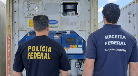 Receita Federal e Polícia Federal efetuam ação conjunta de combate ao tráfico internacional de drogas no Porto de Santos