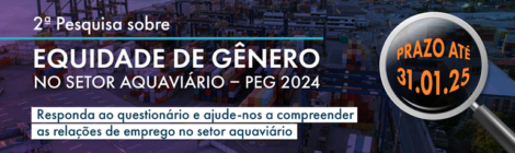 Questionário para segunda pesquisa sobre equidade de gênero no setor aquaviário está aberto